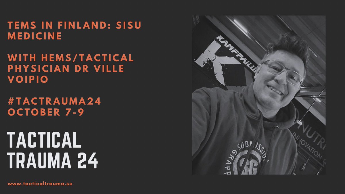 Finland 🇫🇮 has the most developed TEMS system in the Nordic countries & their physicians and paramedics have vast experience in providing care in high risk situations & very demanding environments. Ville Voipio:TEMS in Finland- Sisu Medicine ❗️ Pro tip: Google Sisu ! #TacTrauma24