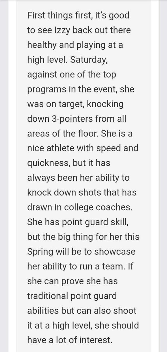 Thanks @PGHIndiana and @BJBradley279 for watching our @INEliteThunder team and sharing this nice write up. I am looking forward to a great spring and summer with @t_mar1 and @CHS_Womensbball.