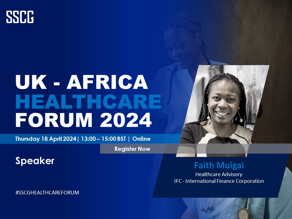 SSCGHealthcare's tweet photo. We are delighted to confirm that Faith Muigai,MSN,RN,CNRN - Healthcare Advisory, IFC - International Finance Corporation will be speaking at the #SSCG #UK - #Africa #Healthcare #Forum 2024 on Thursday, 18 April 2024.  

Find more and register https://t.co/c5YfqeOZSw https://t.co/hJ90jSd0dB