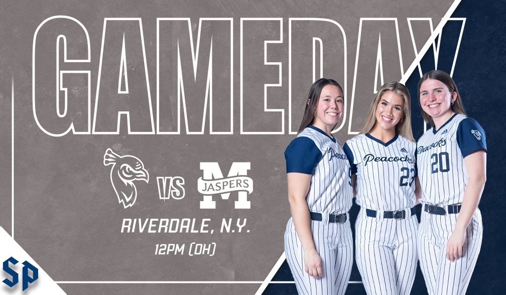 𝐑𝐨𝐚𝐝 𝐭𝐫𝐢𝐩 𝐭𝐨 𝐑𝐢𝐯𝐞𝐫𝐝𝐚𝐥𝐞!! 🆚 @JaspersSoftball ⏰ 12PM/2PM 📍 Riverdale, N.Y. 🏟️ Gaelic Park 📈 gojaspers.com/sidearmstats/s… 📺 gojaspers.com/watch/?Live=13… #StrutUp🦚