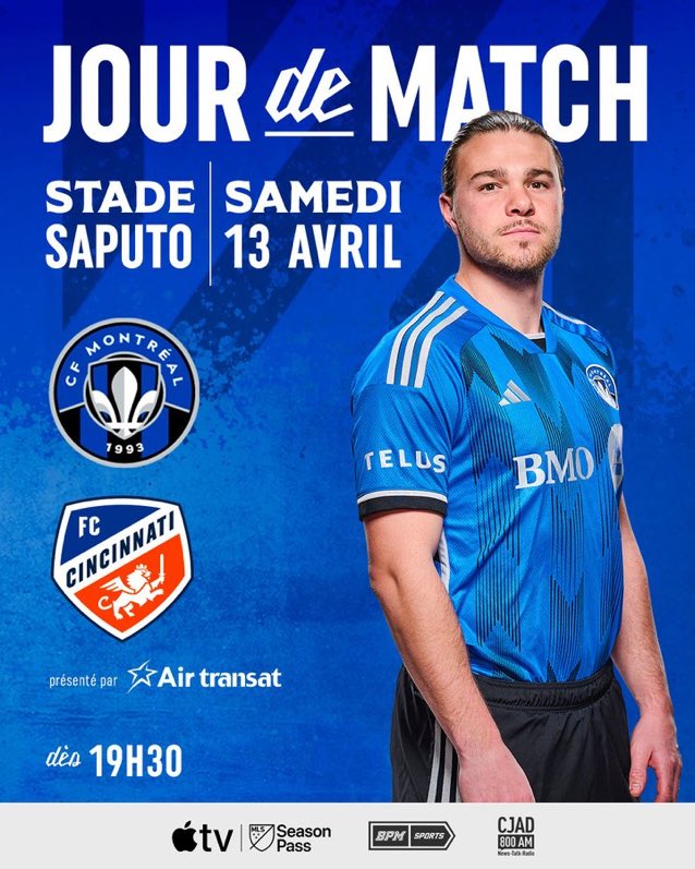 JOUR DE MATCH 🔵⚪️⚫️ CF Montréal vs FC Cincinnati- 19h30 Votre prédiction ? #CFMTL #AllezMTL