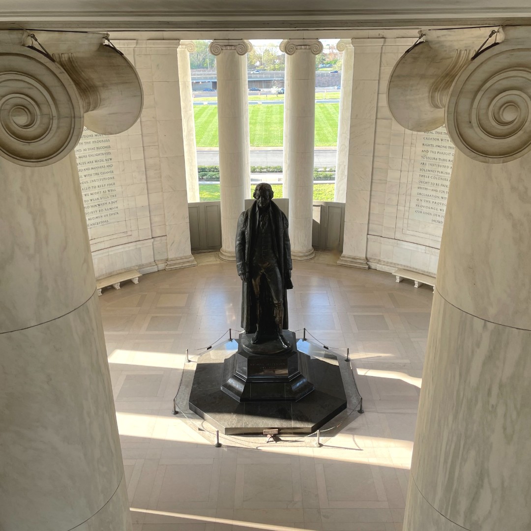 Thomas Jefferson, third President of the United States and author of the Declaration of Independence was born #OTD in 1743. The Jefferson Memorial - dedicated in 1943 - commemorates his enduring & complicated legacy. #WashingtonDC