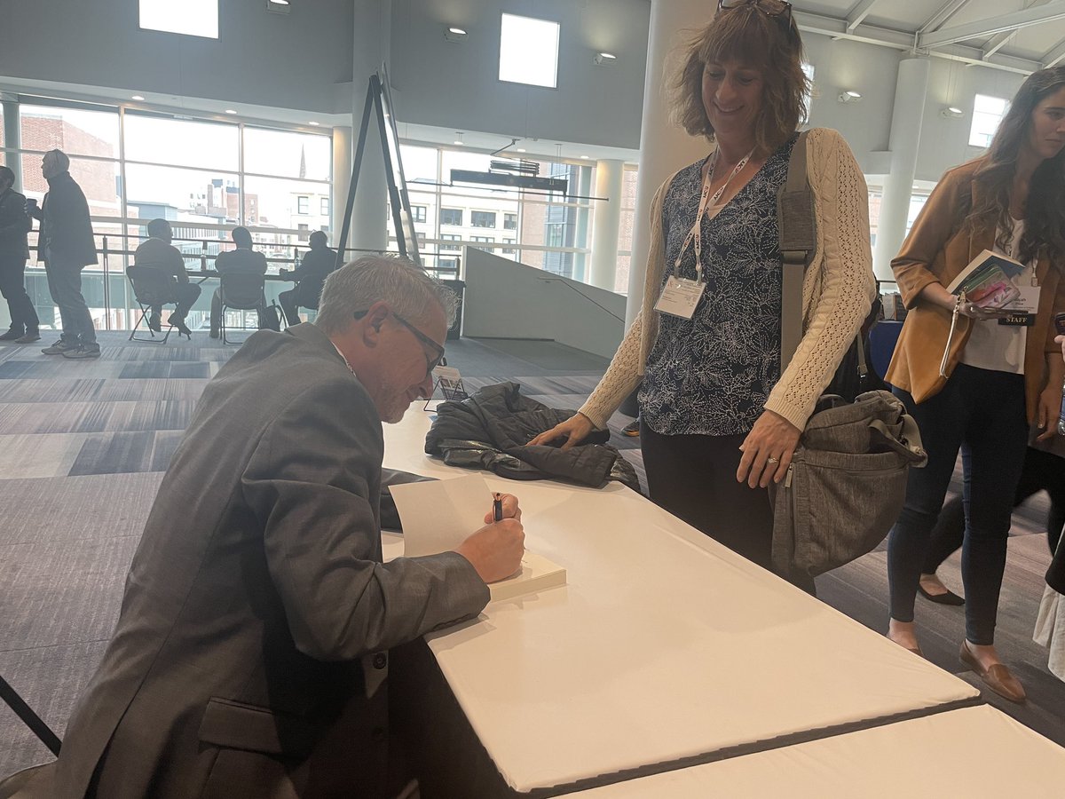 Book signing happening now with @eddiewatson at #AACUGEPA.