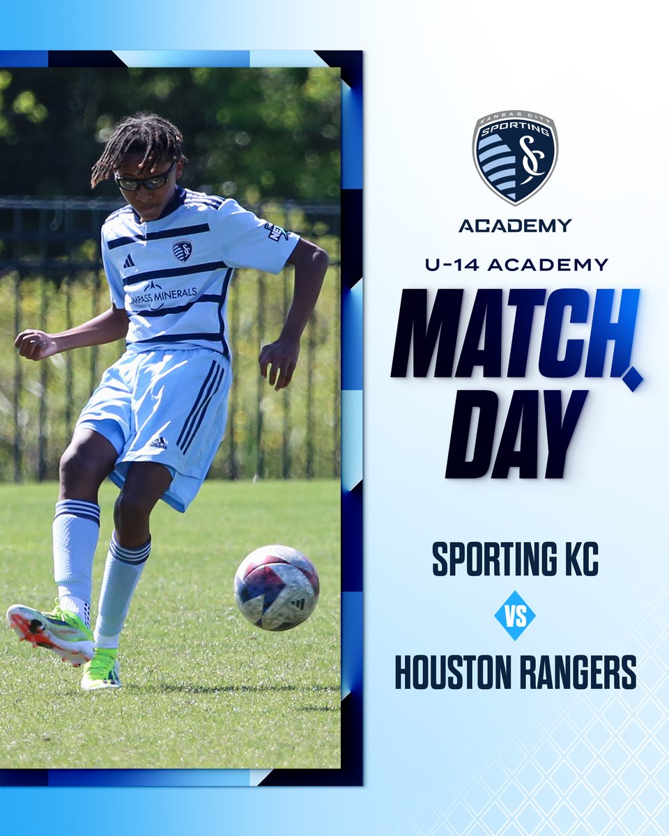 A wall-to-wall weekend of Academy excitement begins this morning with the following matchups... 💠 U-17s vs. FC Dallas at Swope Soccer Village 💠 U-15s vs. FC Dallas at Swope Soccer Village 💠 U-14s vs. Houston Rangers in Houston #SportingKC