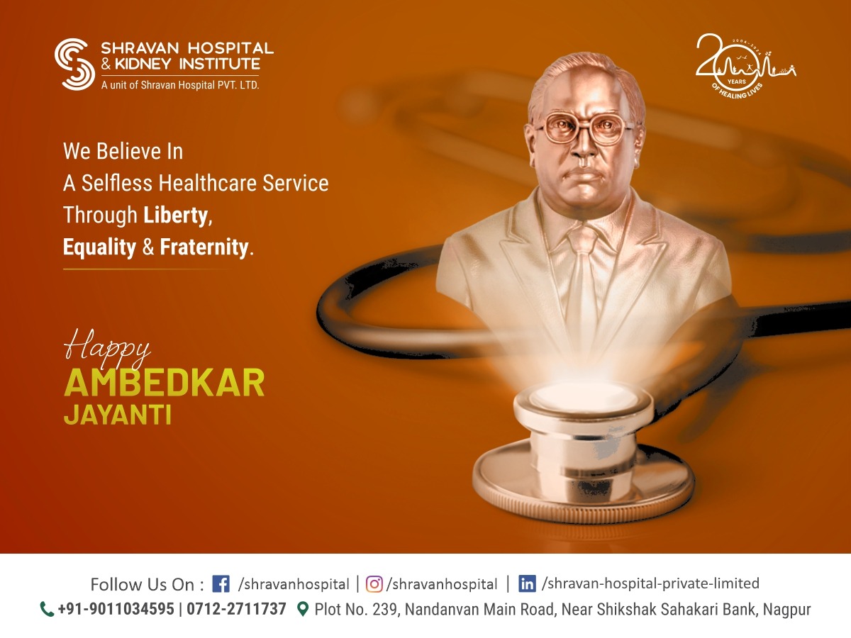 Happy Dr. Ambedkar Jayanti!
May his teachings of equality, justice, and empowerment continue to inspire us all.✍️
.
.
#ambedkar #jaybhim #babasahebambedkar #bhimjayanti #buddist #drbabasaheb #jayanti #nephrology #doctor #medicine #kidneyawareness #medical #shravanhospital #nagpur