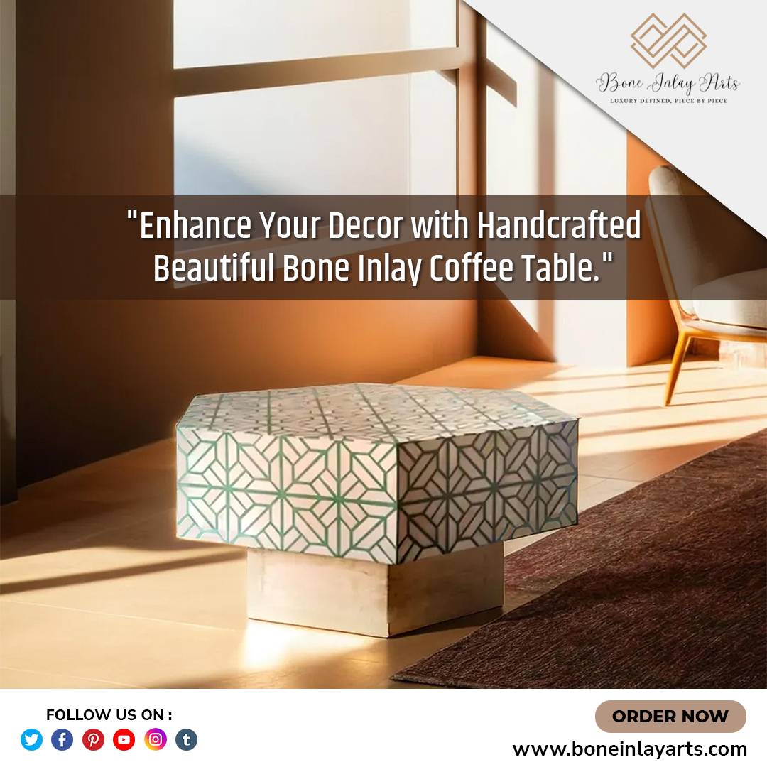 'Enhance Your Decor with Handcrafted Beautiful Bone Inlay Coffee Table.'
.
Shop Now - boneinlayarts.com
.
#boneinlayfurniture #boneinlaycoffeetable #coffeetable #motherofpearl
#handmadehandicraft #handmade #furnituremaker #usa #homedecor #saudiarbia #boneinlayart