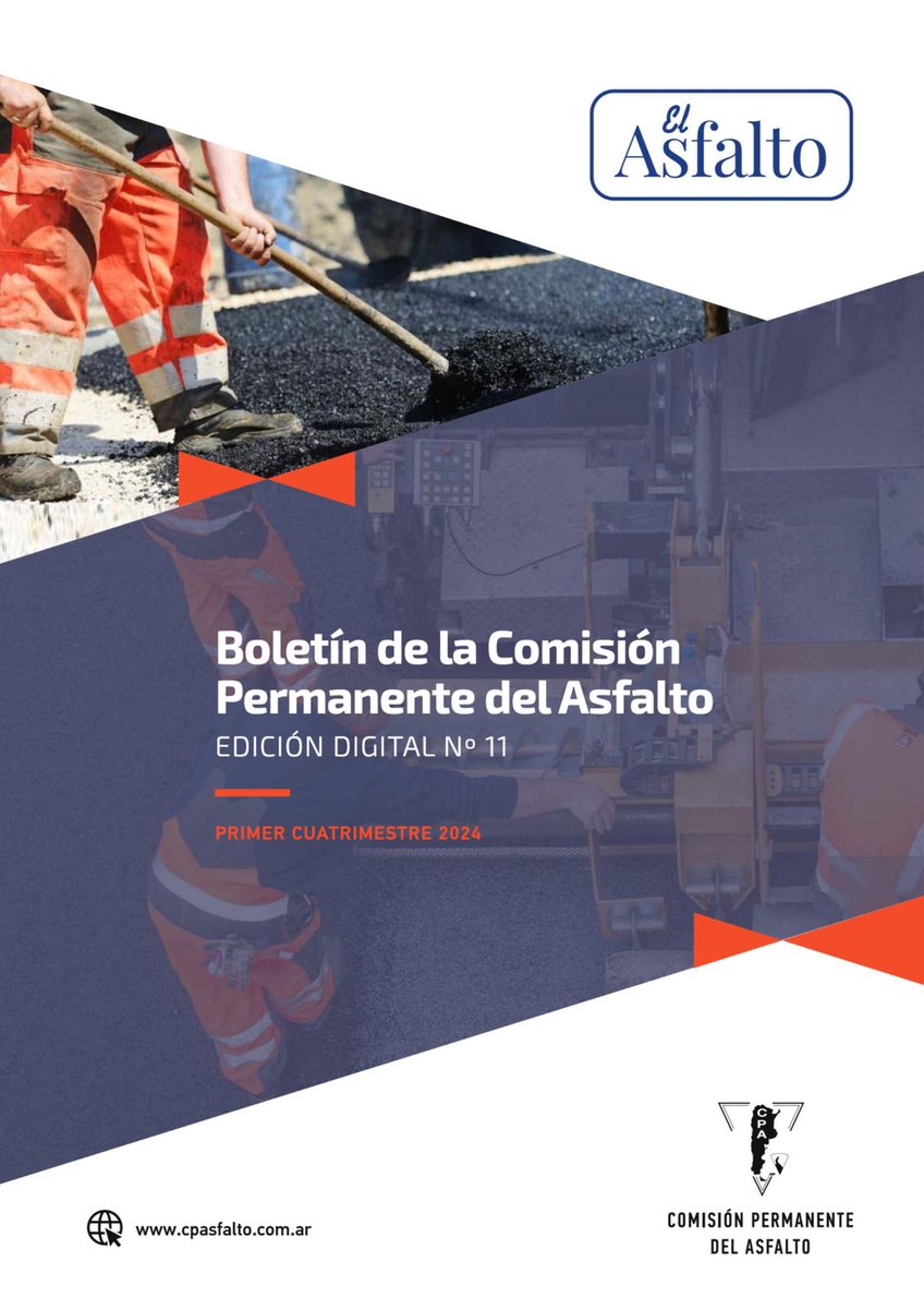 ComPermAsfalto (@comasfalto) on Twitter photo BOLETÍN EL ASFALTO - 11va Edición
La CPA te invita a conocer la 11va edición digital del BOLETÍN EL ASFALTO
💻📱👉 issuu.com/cpasfalto/docs…
👉 Enterate de la próxima edición, suscribite: asfalto@cpasfalto.com.ar
🌐 cpasfalto.com.ar
#asfalto #trabajostecnicos BOLETÍN EL ASFALTO - 11va Edición
La CPA te invita a conocer la 11va edición digital del BOLETÍN EL ASFALTO
💻📱👉 issuu.com/cpasfalto/docs…
👉 Enterate de la próxima edición, suscribite: asfalto@cpasfalto.com.ar
🌐 cpasfalto.com.ar
#asfalto #trabajostecnicos