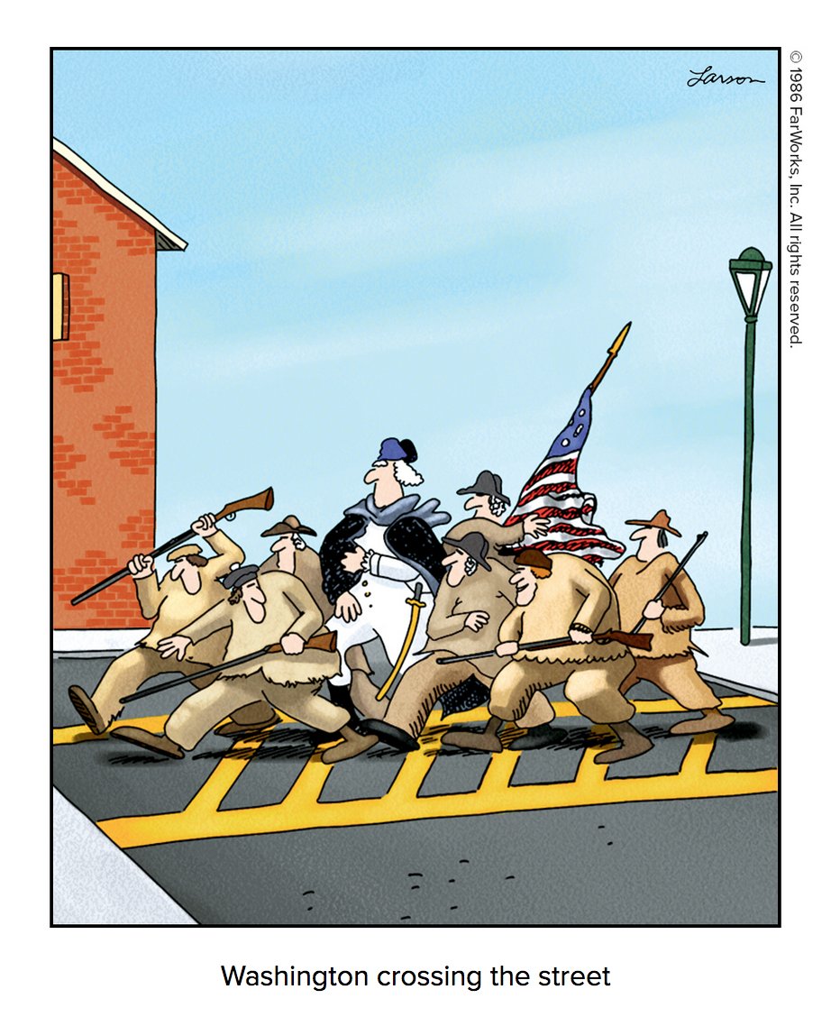 After desk rejections at AER and QJE George Washington decides to submit to a respectable field journal. thefarside.com/2024/04/13/0
