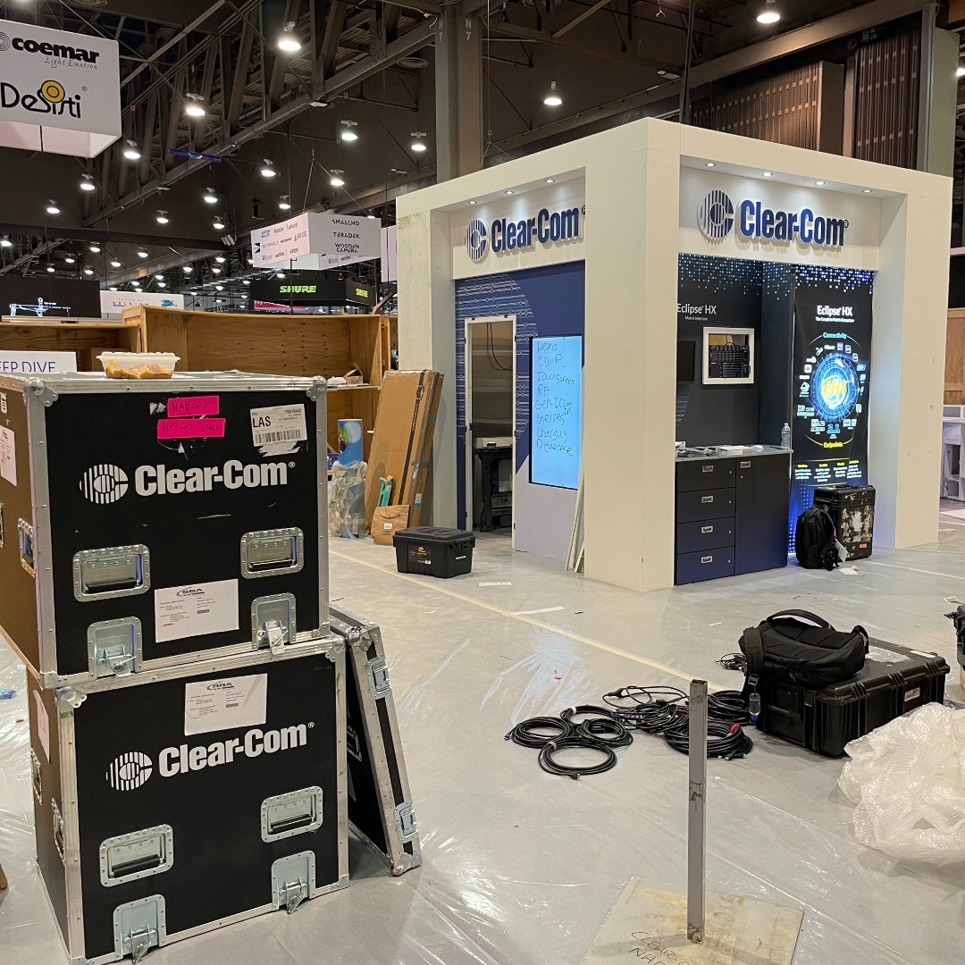clearcomsystem's tweet photo. 🌟 Can't contain our excitement! Here's a sneak peek into what we've got brewing at #NAB2024! 🎉 Swing by Booth C6007 to dive deeper and join the conversation. Let's make magic happen together! ✨ #ClearCom #NABShow https://t.co/8fIIj0WnhE