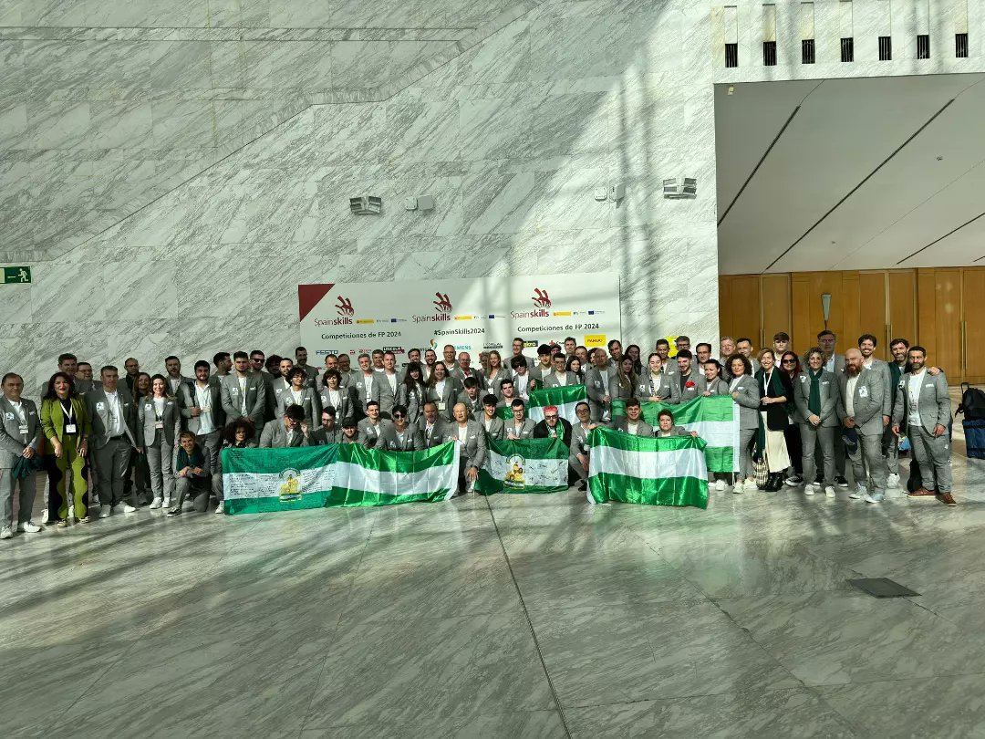 Patricia_Pozo_'s tweet image. La @FPAndaluza triunfa en los campeonatos nacionales #Spainskills. La comunidad con más medallas:  7 oros y 4 platas. Tremendamente orgullosa de nuestro equipo, ¡¡¡enhorabuena a todos y gracias por vuestro entusiasmo y esfuerzo!!!
