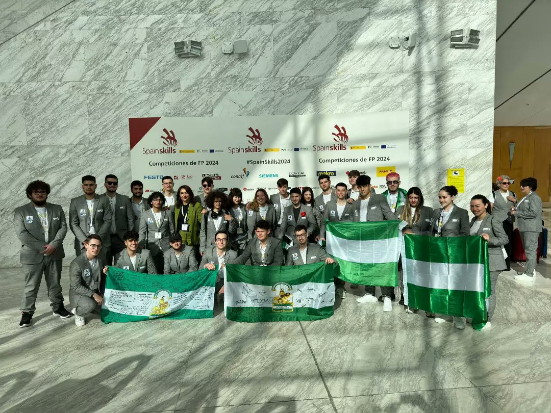 Patricia_Pozo_'s tweet image. La @FPAndaluza triunfa en los campeonatos nacionales #Spainskills. La comunidad con más medallas:  7 oros y 4 platas. Tremendamente orgullosa de nuestro equipo, ¡¡¡enhorabuena a todos y gracias por vuestro entusiasmo y esfuerzo!!!