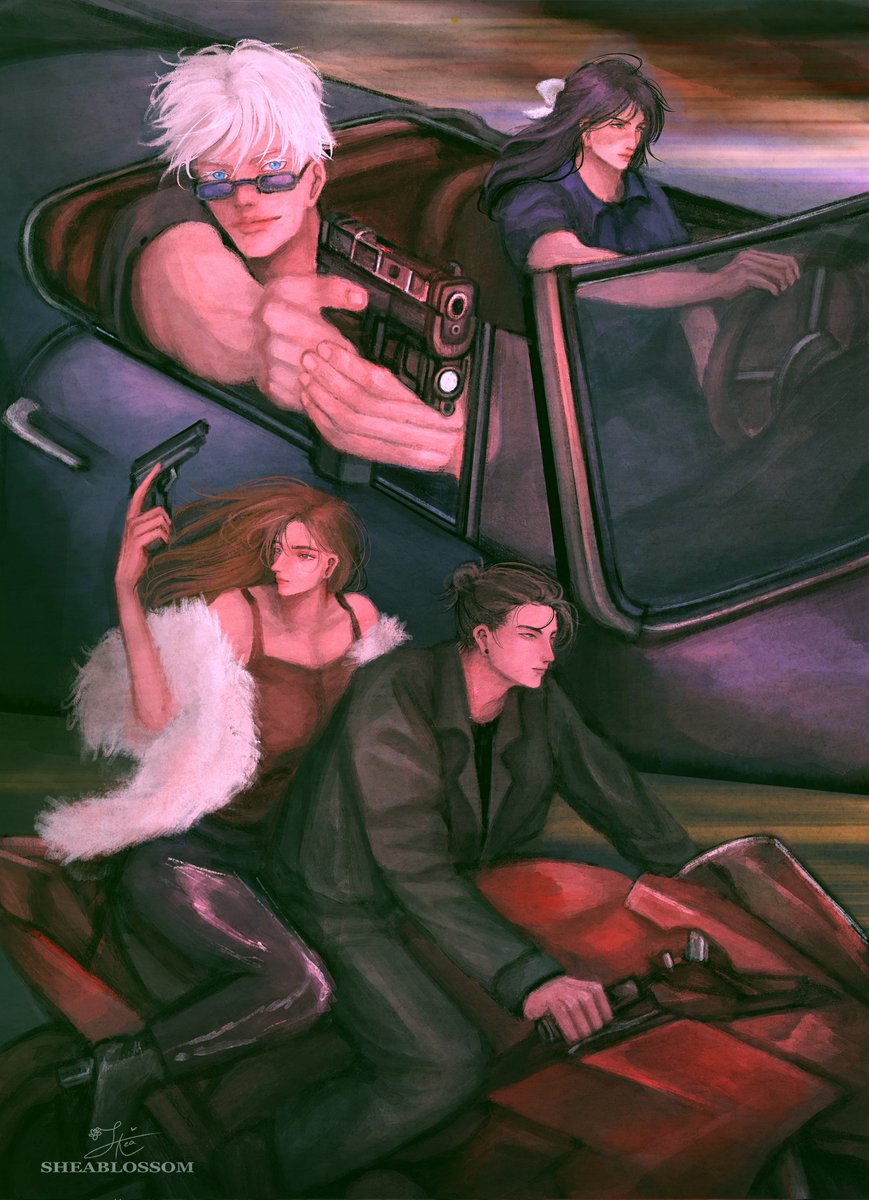 the police and the criminals
#gojohime #五歌 #gouta #傑硝 #sugushoko