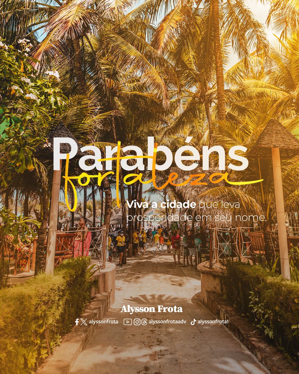 AlyssonFrota's tweet photo. Fortaleza: 298 anos de história, cultura e encanto! Celebrando nossas raízes, construindo o futuro. https://t.co/9qQCpAxQmr