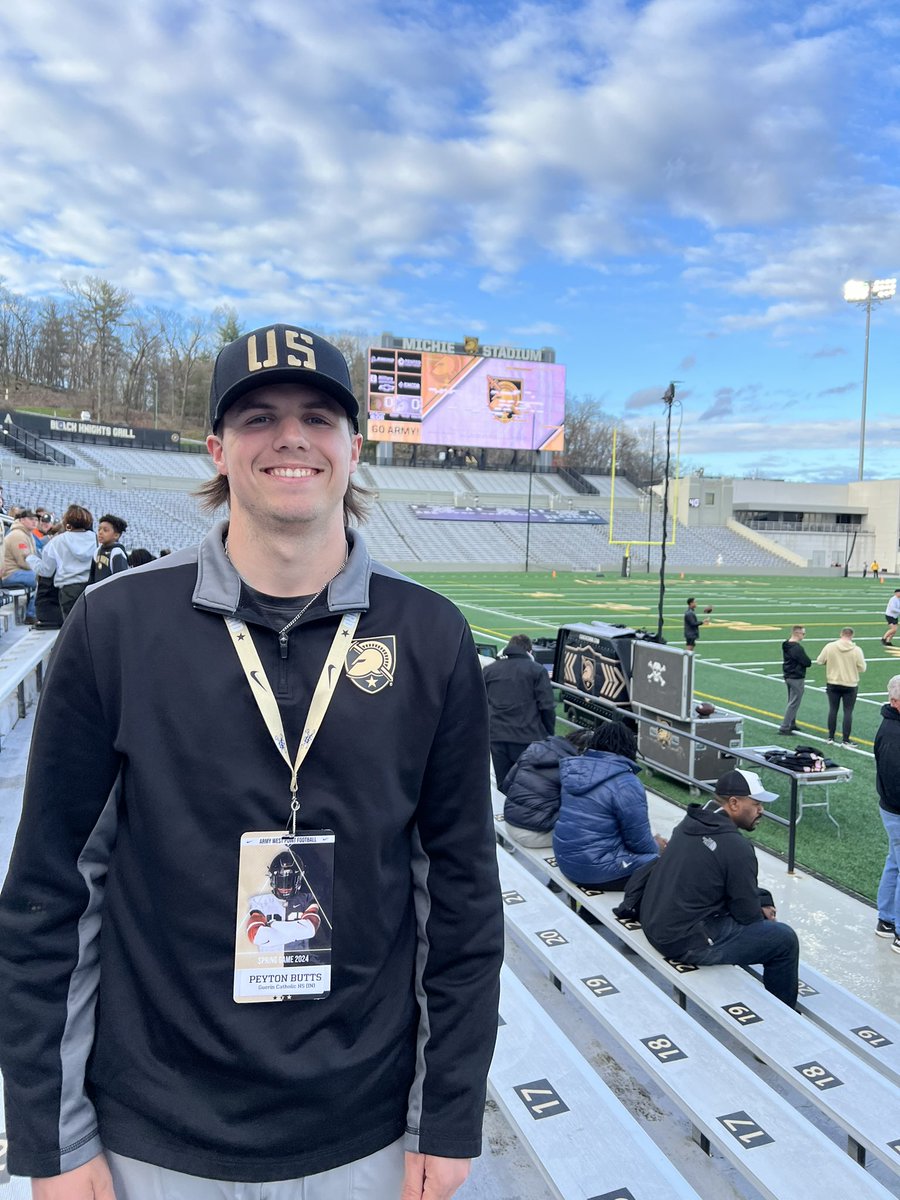 Another awesome trip to watch the @ArmyWP_Football and the Black & Gold Game. Can’t wait to report this summer! 🏴‍☠️🏴‍☠️🏴‍☠️

#BEATnavy 

@CoachJeffMonken @CoachSaturnio @CoachBPowers @GCGoldenEagleFB @HageeKicking