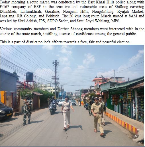 EKH_Police's tweet photo. @MeghalayaPolice 
@lrbishnoiips https://t.co/zvUTCbtleH