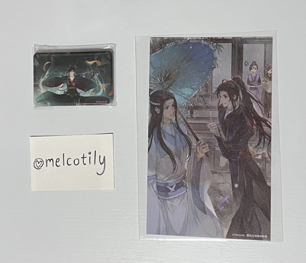 melcotily's tweet photo. *️⃣ ส่งต่อ / wts - goods #ปรมาจารย์ลัทธิมาร

— 220 b รส
— magnet + โปสการ์ด ไม่ขายแยก
— กระดาษโปสการ์ดมีกลิ้ตเตอร์ ไม่ติดมือ
( ! ) dm for purchase or more info 

( #ตลาดนัดปรมจ #ตลาดนัดปรมาจารย์ลัทธิมาร #ตลาดนัดกูซู #ตลาดนัดปรมาจารย์ #ป๋อจ้าน #ปรมาจารย์ลัทธิมาร #ตลาดนัดbl ) https://t.co/TqGPaHeGQT