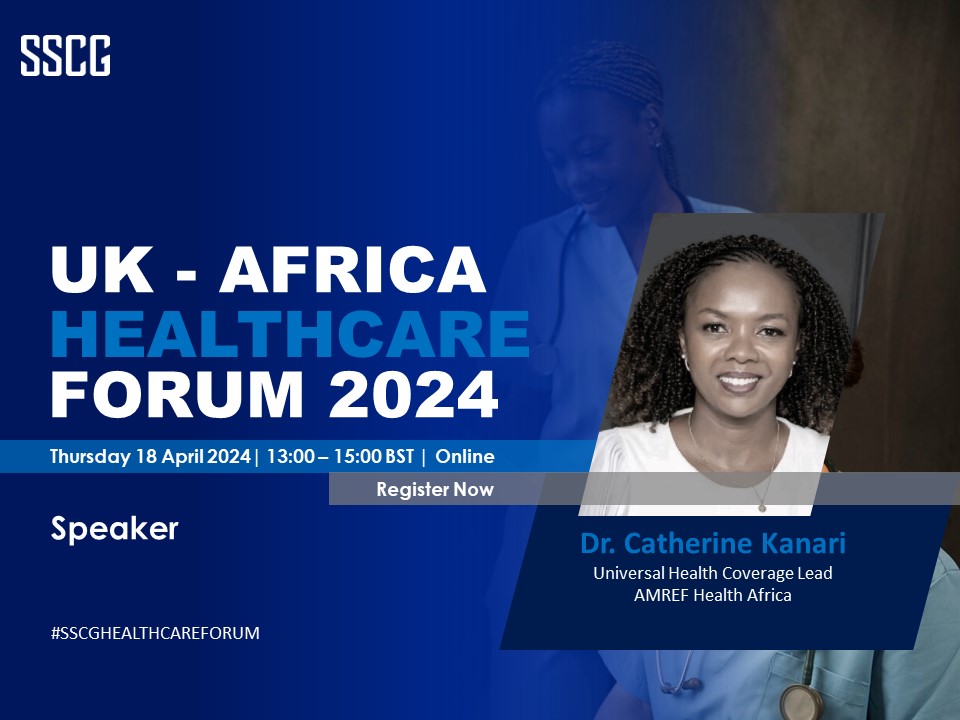 SSCGConsulting's tweet photo. We are delighted to confirm that Dr. Catherine Kanari - Universal Health Coverage Lead, AMREF Health Africa will be speaking at the #SSCG #UK - #Africa #Healthcare #Forum 2024 on Thursday, 18 April 2024.  

Find more and register https://t.co/QFzwRtogwm https://t.co/MvQ3Pjpbxf