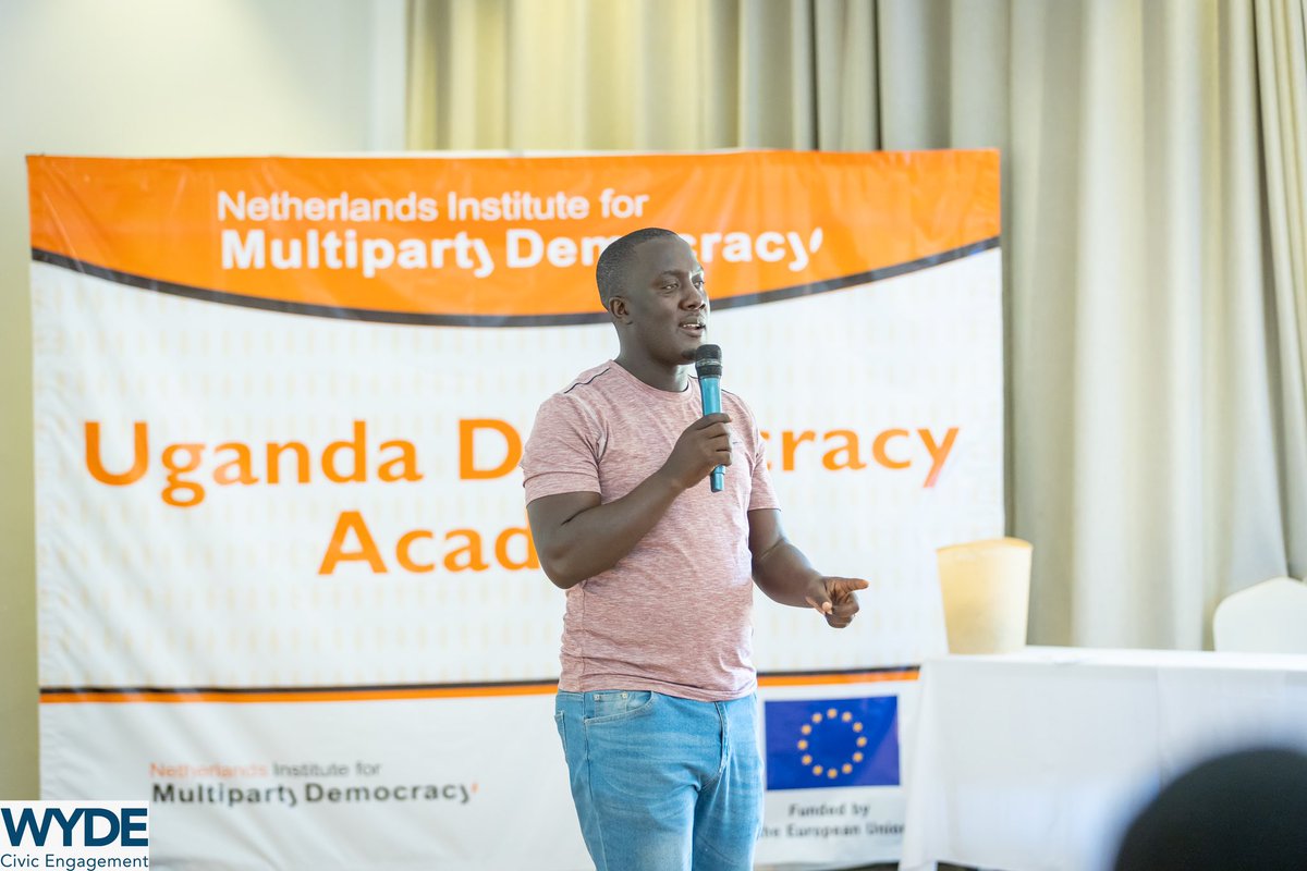 Our Country Director @PrimusBahiigi emphasized the fact that conflict is neither positive or negative, It’s a neutral state that points to a clash of choices which requires dialogue to appreciate each other’s point of view! @EUinUG @DemoFinland @EPDeu #DemocracyAcademyUg