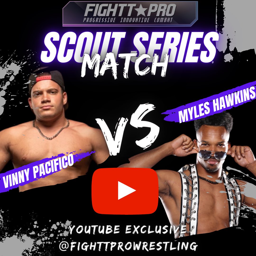 Before you Enter Round 4 of the FIGHTT Pro series this morning at 10am on our youtube channel Checkout this scout series match featuring @VinnyPacifico1 vs @themyleshawkins 👇 Click the link 👇 youtu.be/YPBr7cSYe5c?si… #JoinTheFightt