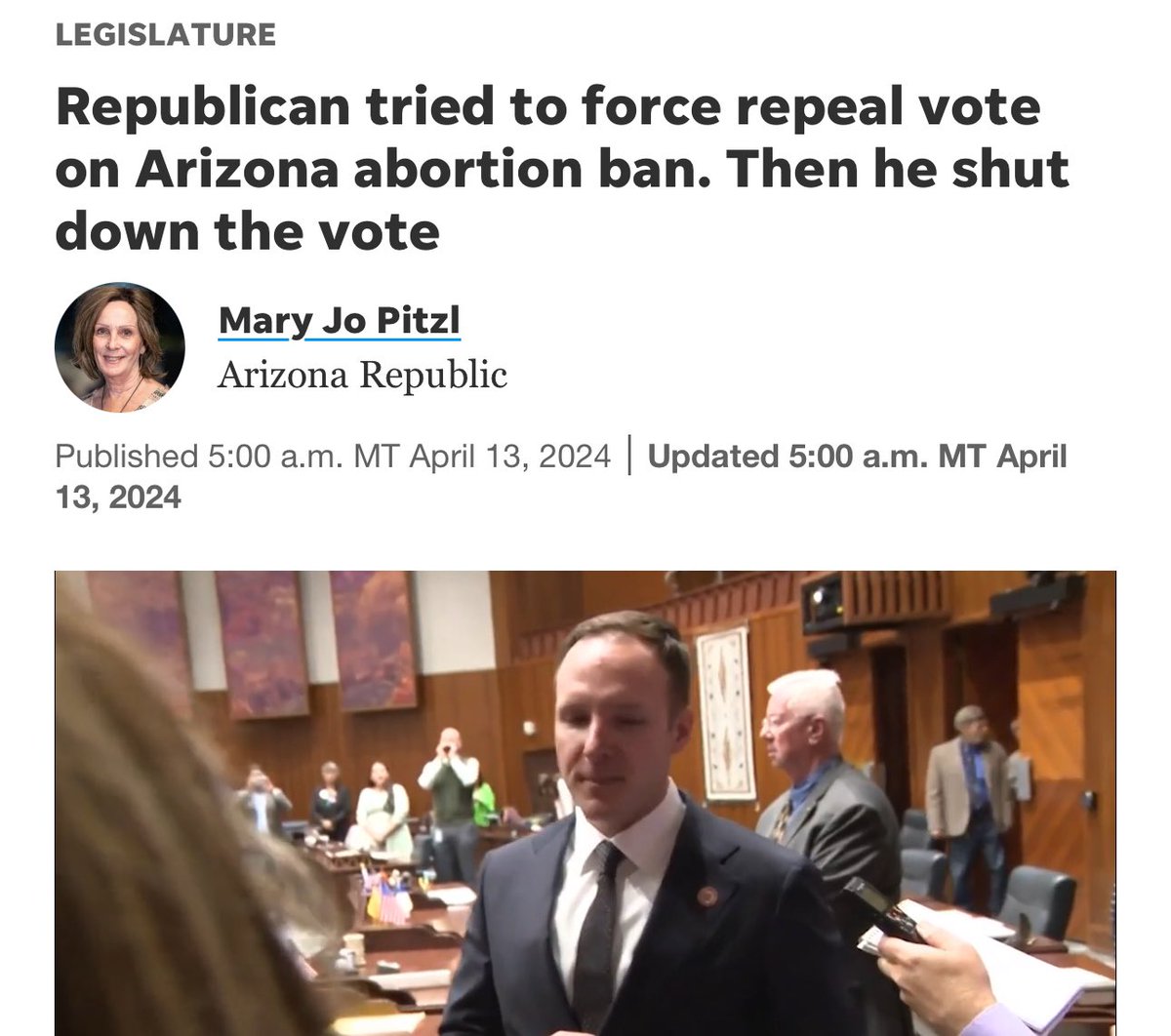 CAUGHT RED HANDED: Matt Gress now admits he LIED to the public and his constituents. After denying it left and right, Gress now admits he voted IN FAVOR of upholding the 1864 abortion ban — but only after footage of his vote leaked.