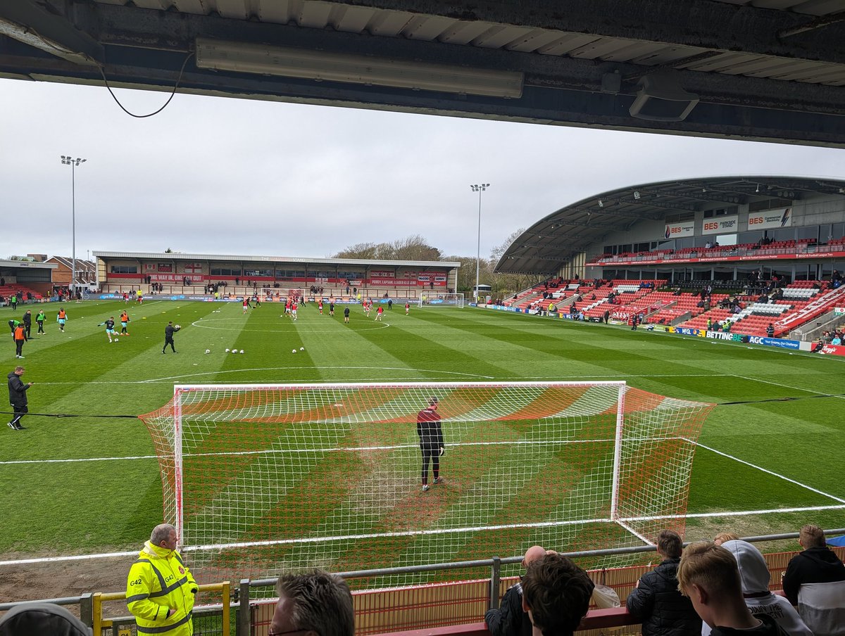 Fleetwood (A) New ground for me and No 114 watching @ntfc #shoearmy #Cobblers