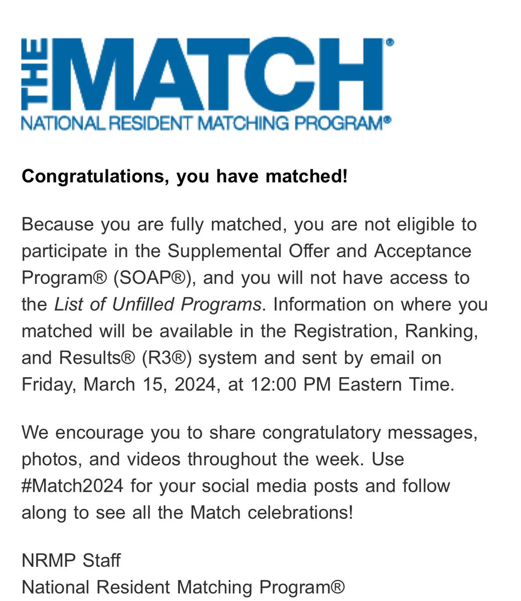 Happy to announce that I matched into Internal Medicine. #IMproud #Match2024 #InternalMedicine #Resident #MedTwitter #MedEd #MatchBuzz #GratefulHeart