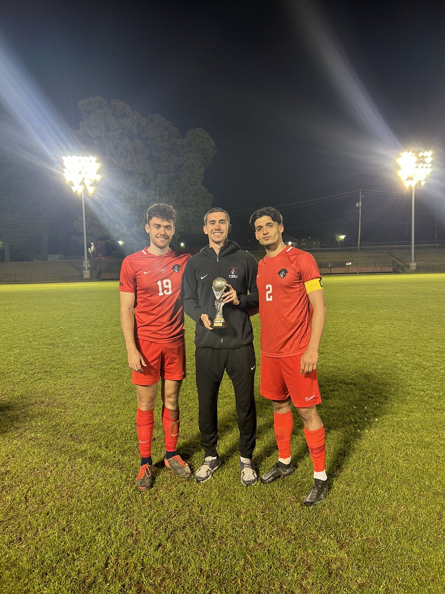 CBUBucsMSoc's tweet photo. Always a special night in the Brother Walter Cup game!! Thanks to @RhodesLynxMSOC as always for being part of this special game. A hard fought game as always with our neighbors from Rhodes. Thanks to all the fans who came out from both schools. Up the Bucs!!! https://t.co/R21ybMgPIs