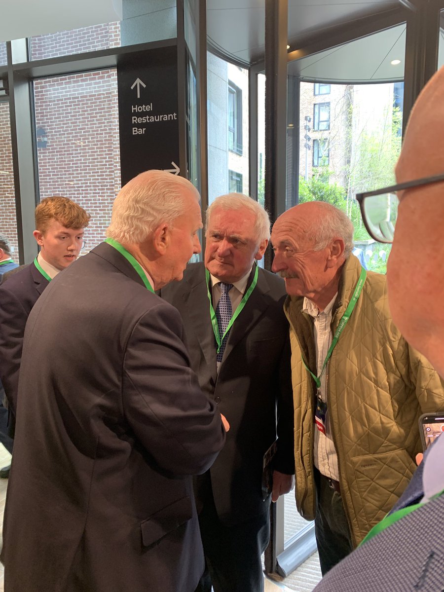 Former Taoiseach Bertie Ahern has arrived at the Fianna Fáil Ard Fheis, and says if it were up to him the general election would be in June. 👀