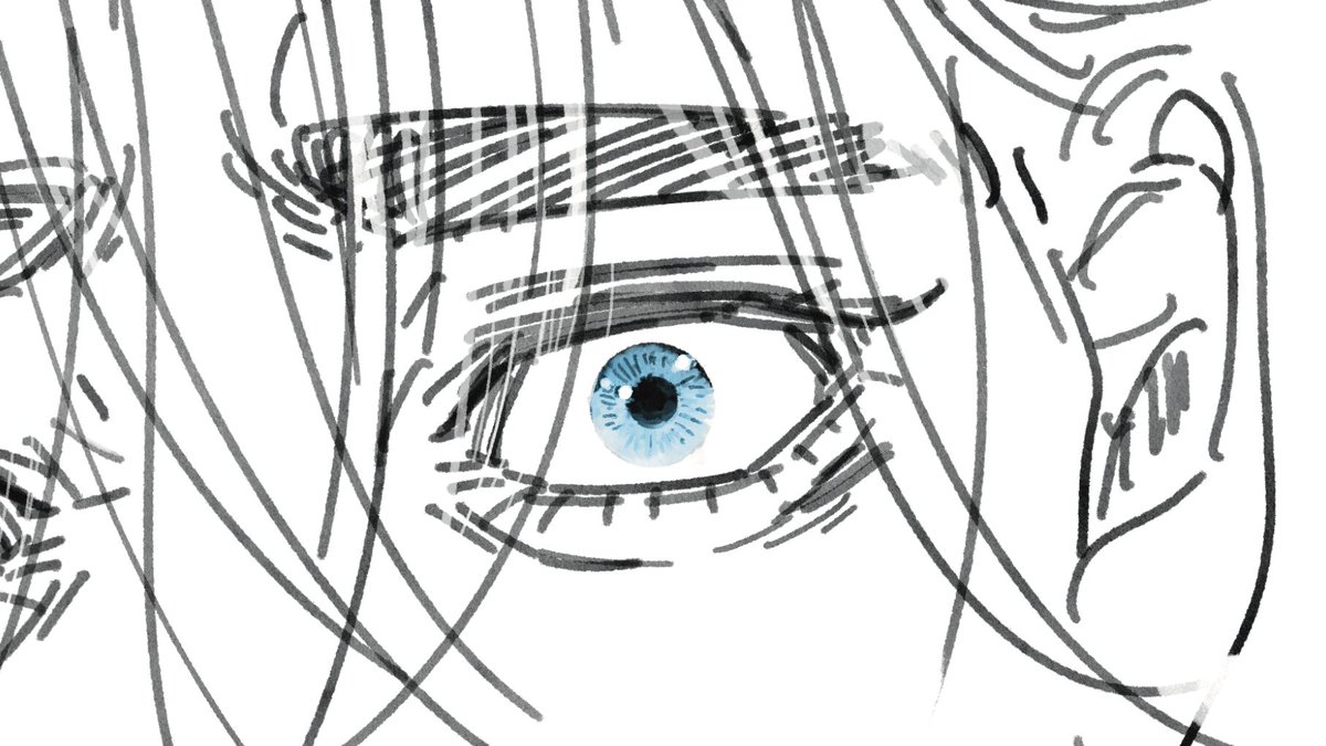 「Their eyes  I love making Clark's eyes d」|せとのイラスト