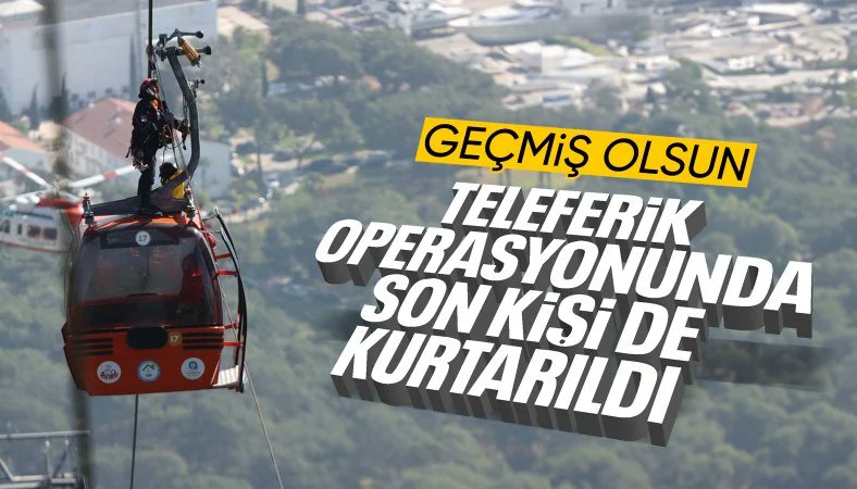 Antalya'da teleferikte mahsur kalanların tamamı kurtarıldı ensonhaber.me/3v1