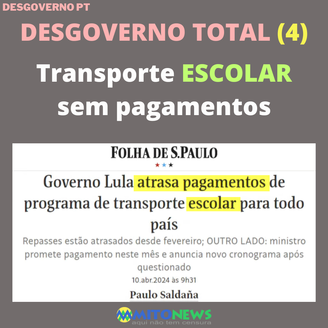 DESGOVERNO TOTAL (4)
Transporte ESCOLAR sem pagamentos
.
.
#escolar
#transporteescolar
#desgovernopt