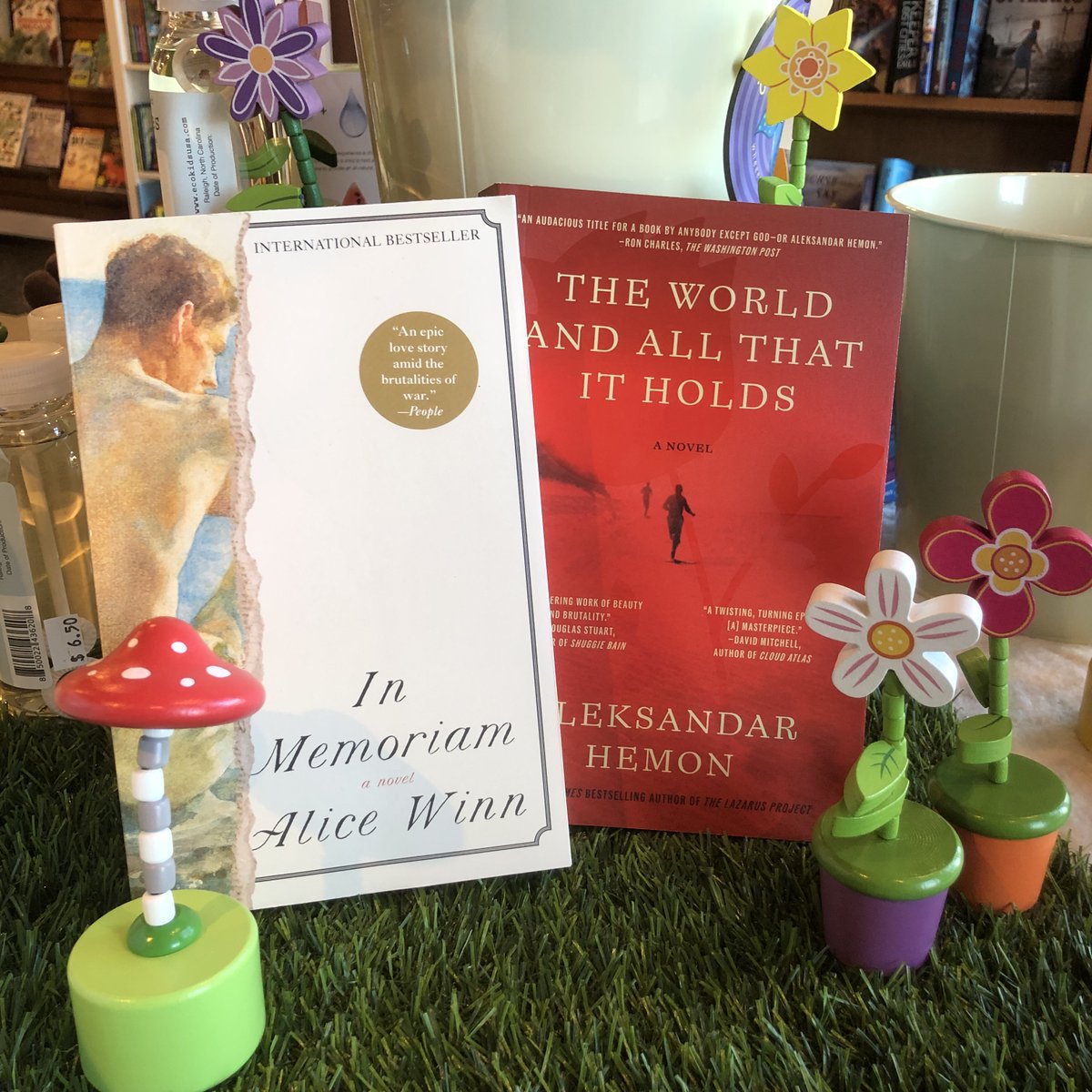 'If WWI stories centered on gay romances are your jam, I have your next read. I fell head over heels for the characters & wit of Alice Winn's In Memoriam while @aleksandarhemon's The World and All That It Holds devastated me w/ its portrayal of one man's search for home.' -Amy W.