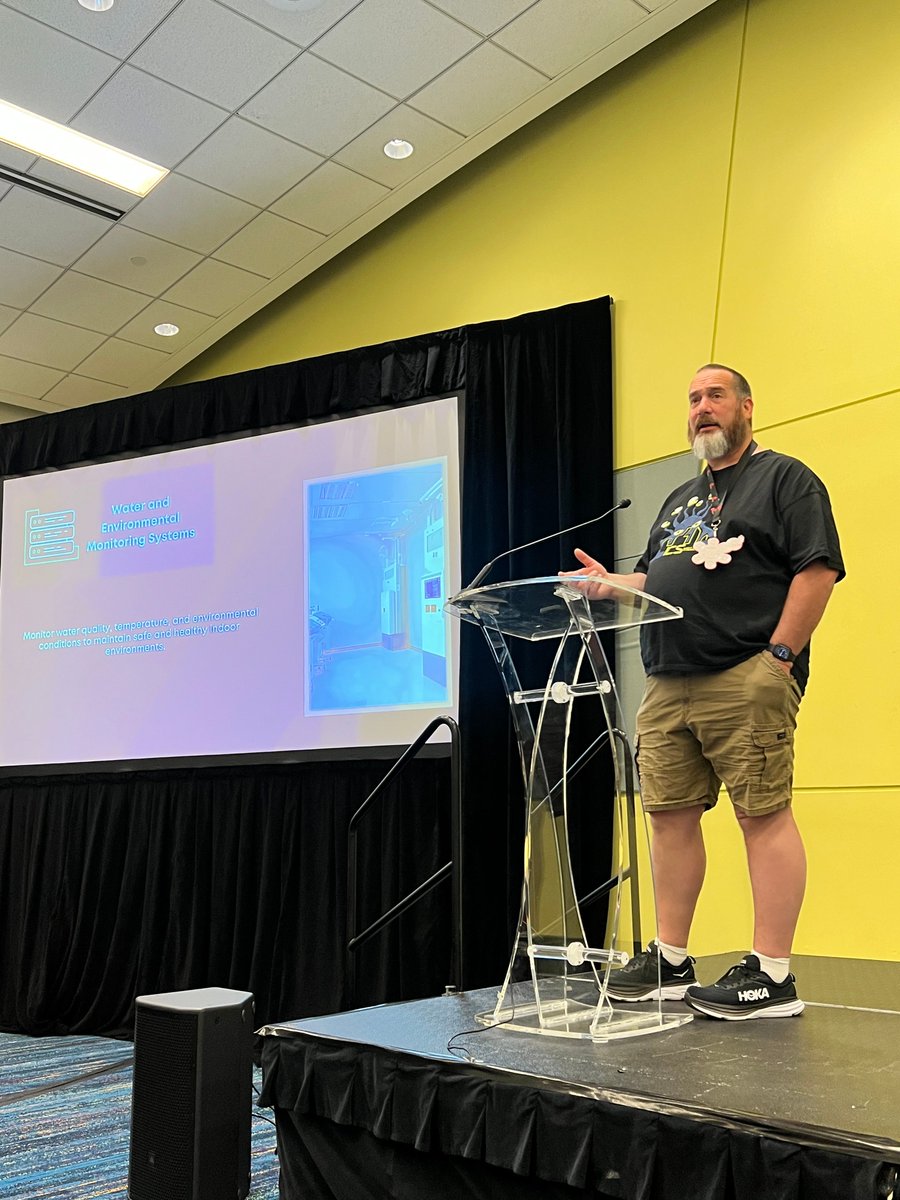 This morning <a href="/Tom_VanNorman/">Tom VanNorman</a> from <a href="/ICS_Village/">ICS Village</a> started off our talks for today in the Main Hall on "The Hidden Life Line of Hospitals". Thank you for your time and shinning light on this matter. 

#industrialcontrolsystems #ICS #healthcare #hospitals #patientsafety #BSidesPR