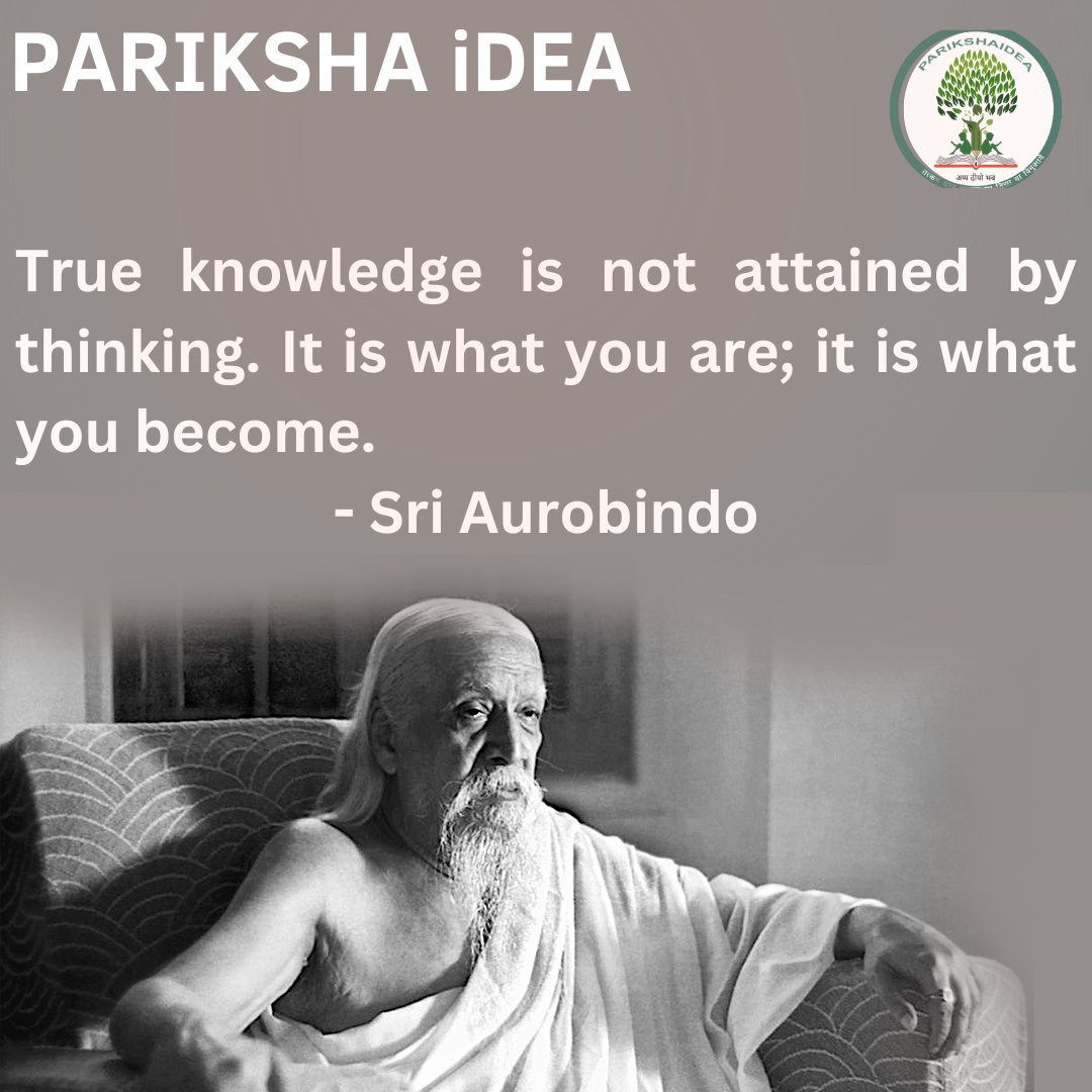 IdeaPariksha's tweet photo. #SriAurobindo #llike
#Education #EdChat #OnlineLearning #EduTech #LearningFromHome #RemoteLearning #Teaching #StudentLife #StudyTips #Classroom #TeachersOfInstagram #SchoolLife #EducationalTechnology #STEMEducation #HigherEducation #DistanceLearning https://t.co/7pPy9ehZzh