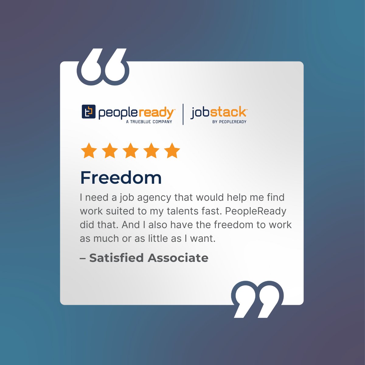 Looking for a new job that fits your busy schedule? Find the freedom you need with PeopleReady. spr.ly/6014w8m78