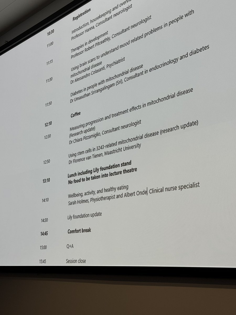 Delighted to kick off National mitochondrial patient day Queen Square. Thanks to our great team for organising and for all patients/ families for attending. Good to see huge increase in advanced therapy trials for mito diseases @uclh @UCLBrainScience @4Lilyfoundation @UCLIoN