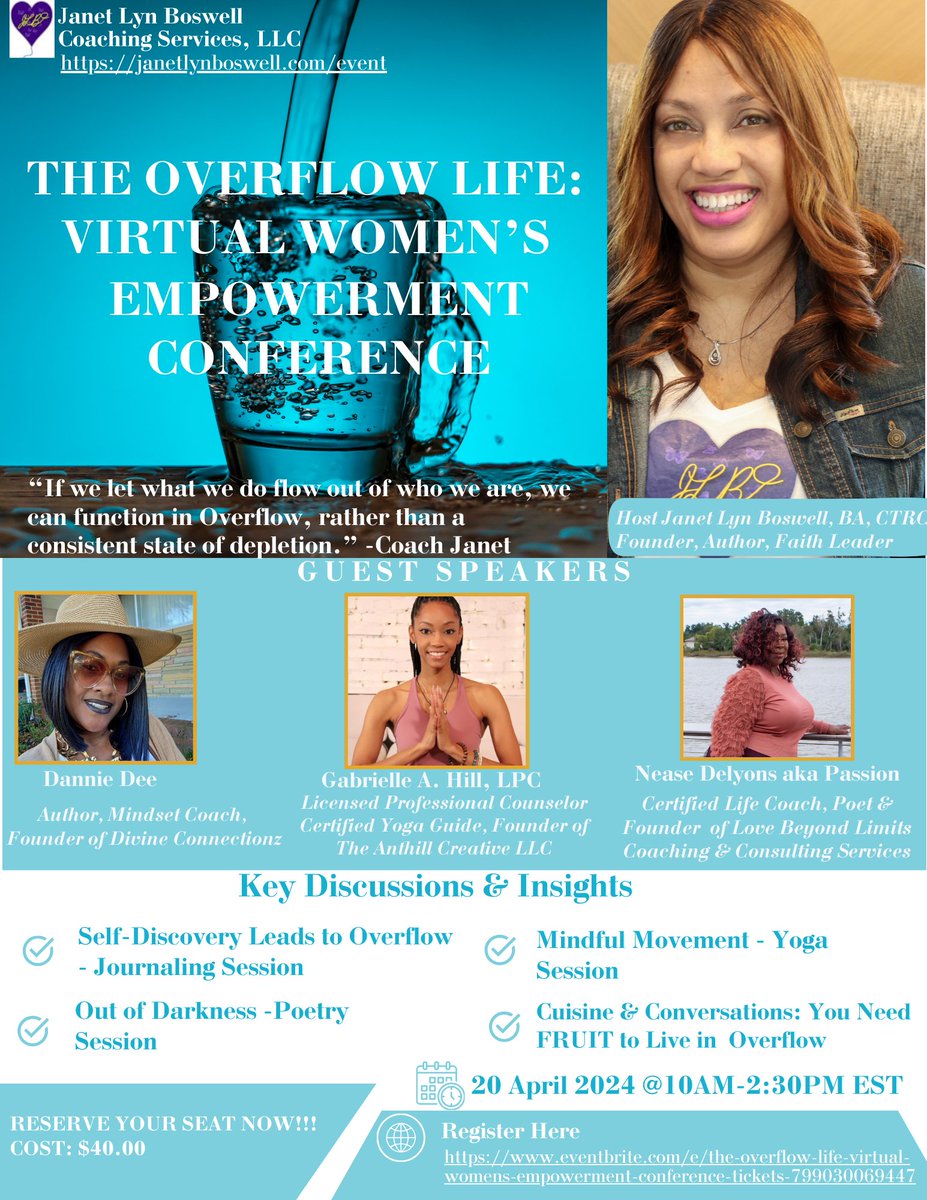 Don't miss out on this movement of OVERFLOW .