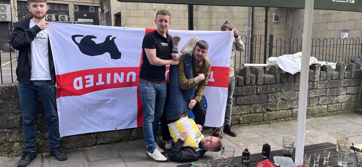 Bath fans have nicked torquay flag and fan