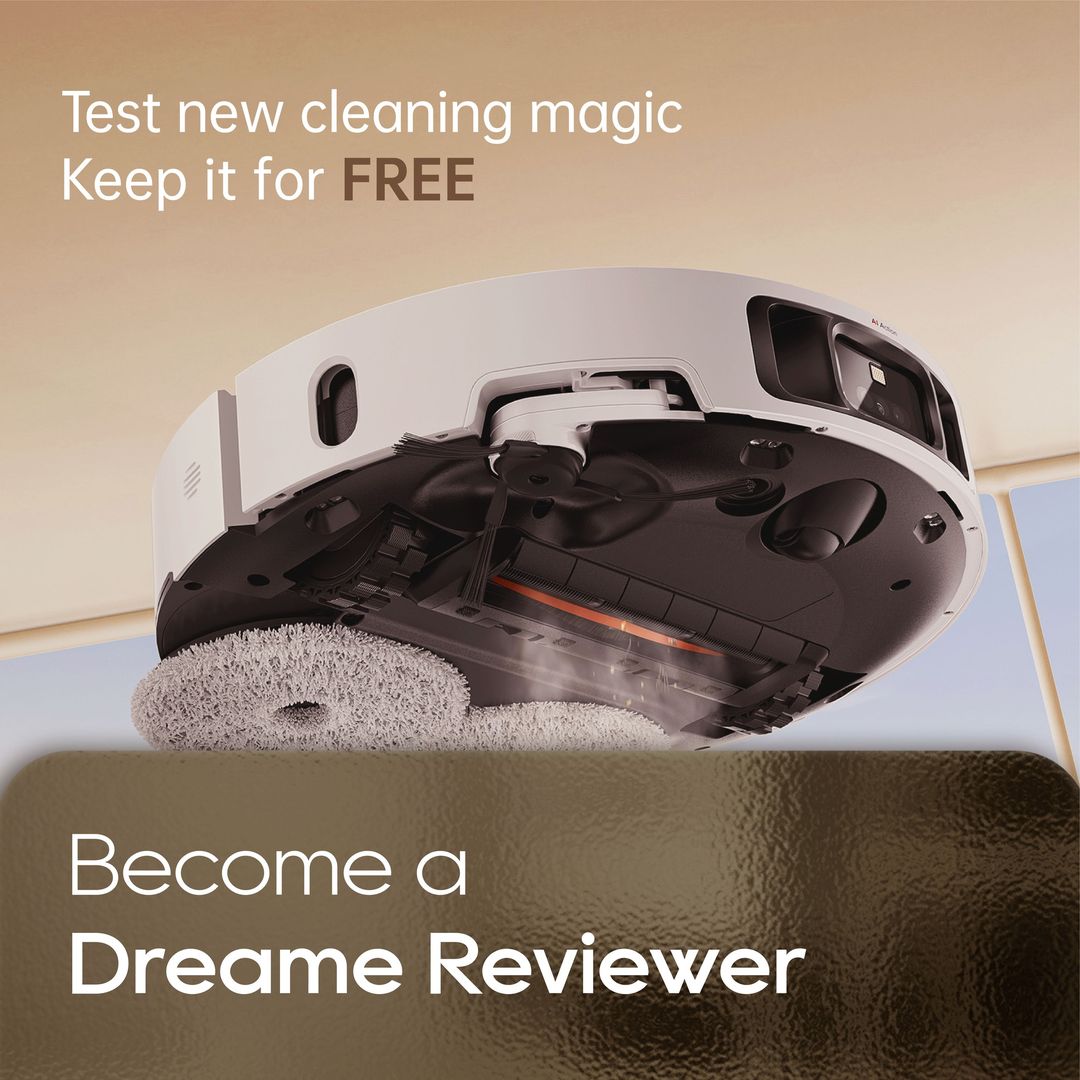 DreameGlobal's tweet photo. 📢 Dreame Reviewer Wanted! 📢

👇 HOW TO ENTER: 👇
1. Follow @DreameGlobal, and complete the questionnaire: https://t.co/EP7Fv3wdCQ
2. Retweet and tag friends for more opportunities. 🍀

📍Open to US, SG, MY, and DE residents. Ends on April 27th.

#Dreame #DreameReviewer https://t.co/eEeAlu2pWe