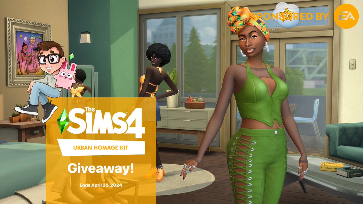 #EAPartner - Thanks to the #EACreatorNetwork I'm giving away 1 copy of The Sims 4 Urban Homage Kit!   

👕 Follow here on Twitter/X
👗 Subscribe to my YouTube (link in bio)
👠 Repost and/or like this post

For PC/Mac/EA App only. Ends April 20, 2024.
#UrbanHomageKit  #Sims4