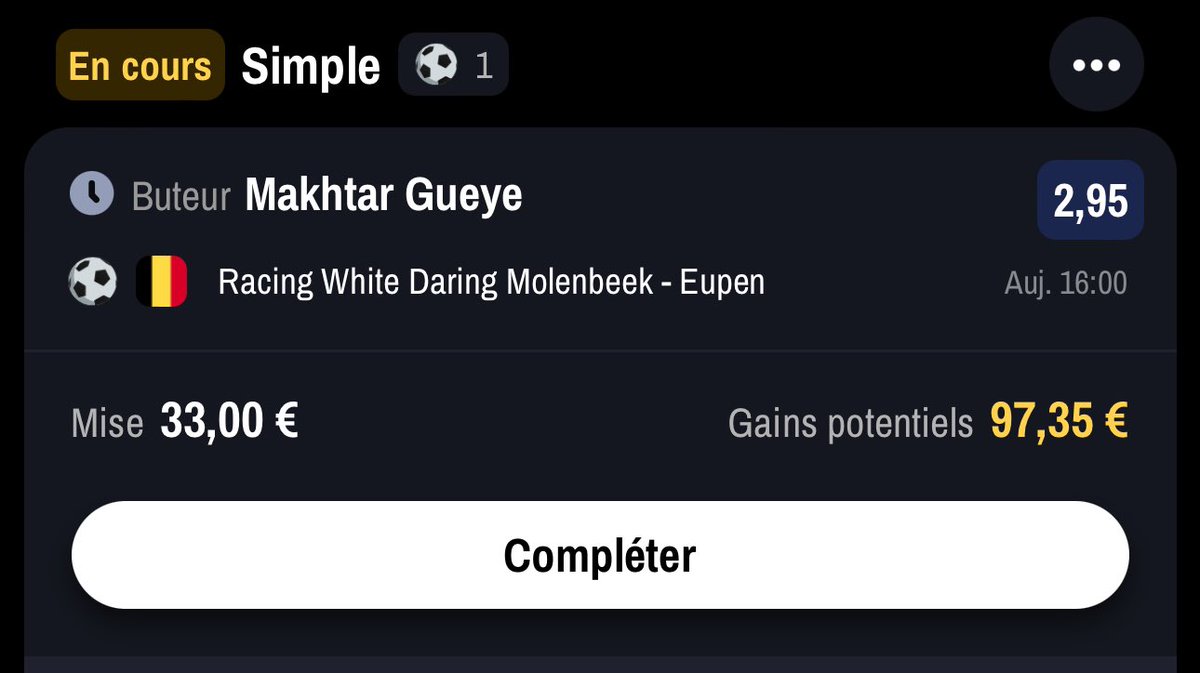 pogopronos's tweet photo. Montante palier 1 #TeamParieurs https://t.co/R0BAPbe6bK