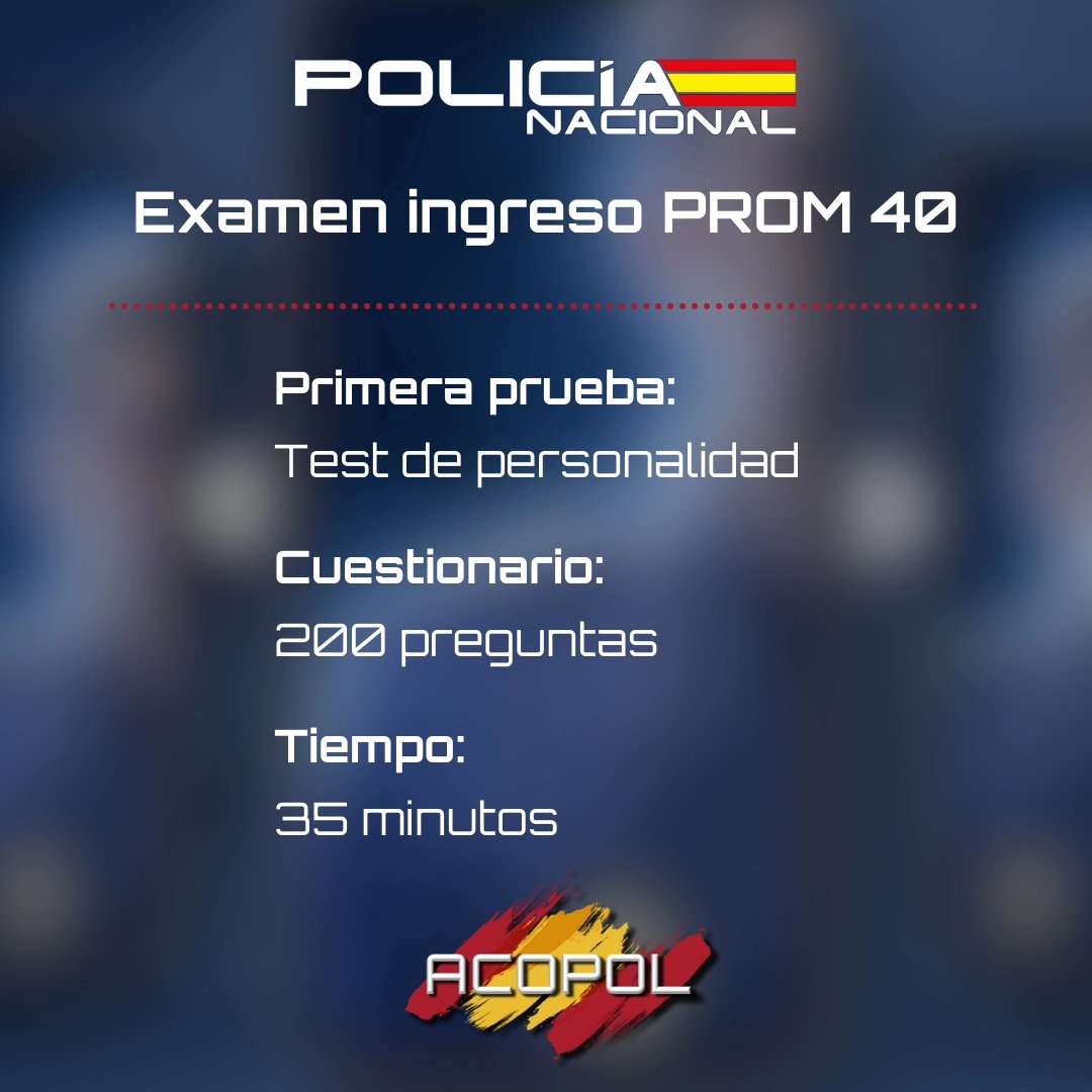 acopolacademia's tweet photo. 👮‍♀️👮‍♂️ RESUMEN EXAMEN INGRESO PROM. 40 DE ESCALA BÁSICA

1️⃣ Test de personalidad
2️⃣ Biodata
3️⃣ Psicotécnicos

⚠️ Desde Acopol queremos además transmitir el agradecimiento por el buen trato y la corrección recibida durante el proceso

(Sigue hilo 🧵) https://t.co/EDR2dfKmjt