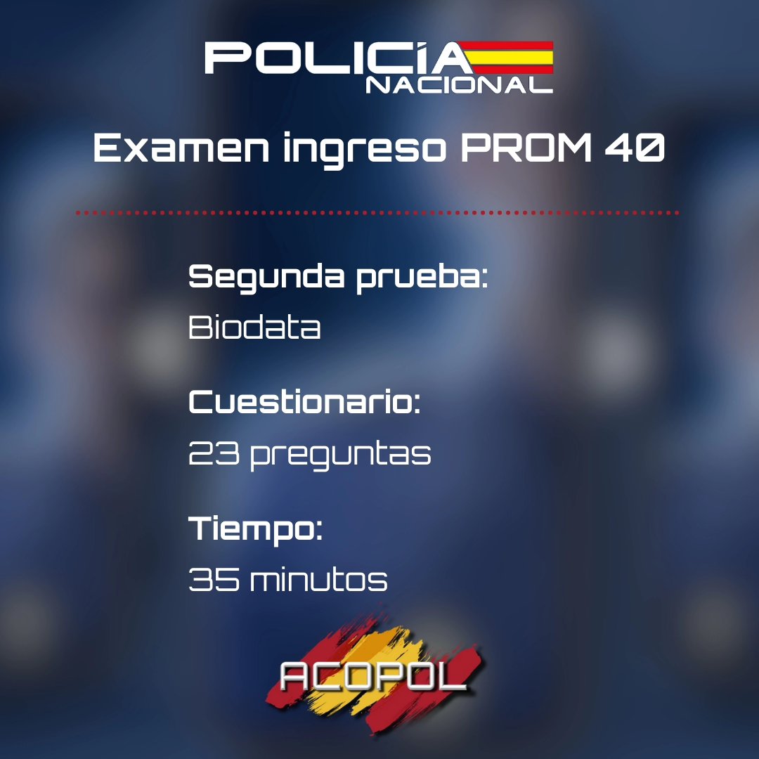 acopolacademia's tweet photo. 👮‍♀️👮‍♂️ RESUMEN EXAMEN INGRESO PROM. 40 DE ESCALA BÁSICA

1️⃣ Test de personalidad
2️⃣ Biodata
3️⃣ Psicotécnicos

⚠️ Desde Acopol queremos además transmitir el agradecimiento por el buen trato y la corrección recibida durante el proceso

(Sigue hilo 🧵) https://t.co/EDR2dfKmjt