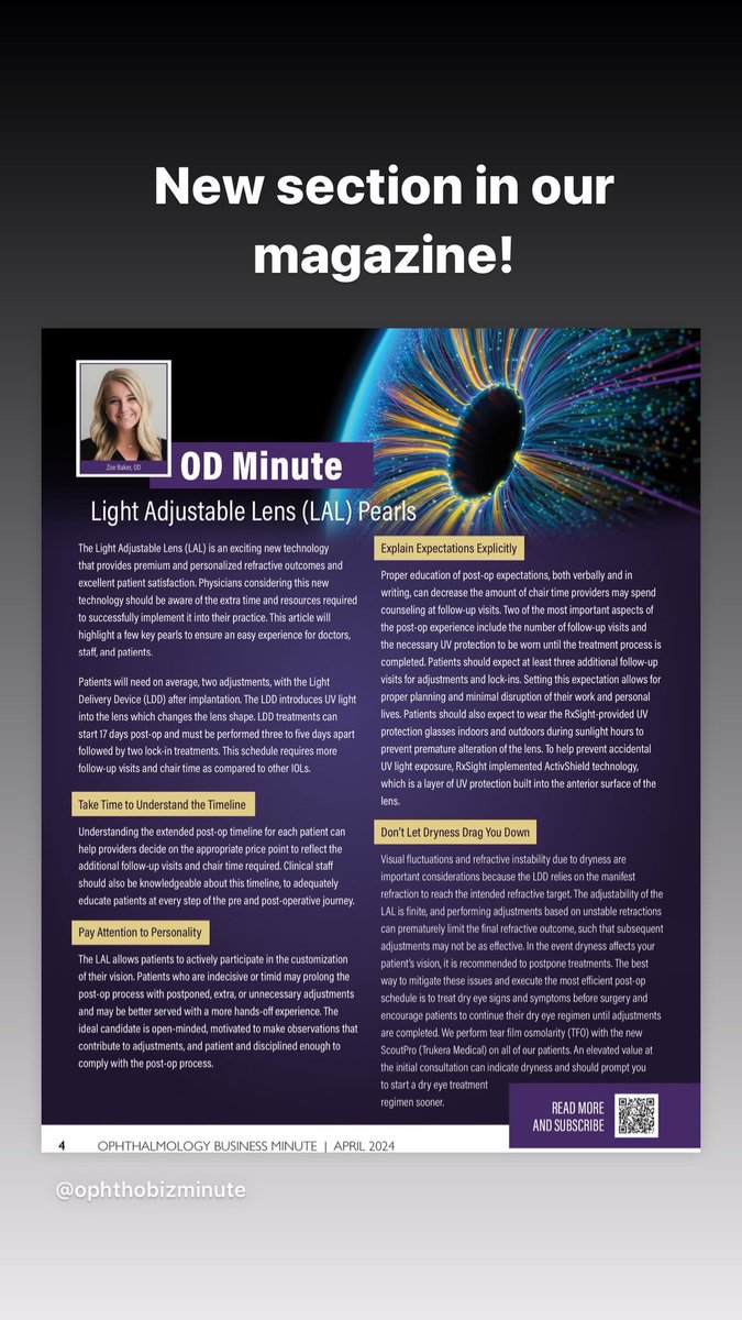 OphthalmologyBusinessMinute.com 
OD Minute

#optometry #optometrist #ophthalmology #ophthalmologist
