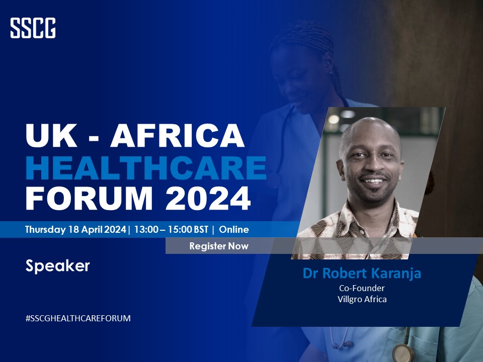 SSCGConsulting's tweet photo. We are delighted to confirm that Dr Robert Karanja, PhD - Co-Founder, @Villgro Africa will be speaking at the #SSCG #UK - #Africa #Healthcare #Forum 2024 on Thursday, 18 April 2024.

Find more and register https://t.co/QFzwRtogwm

@VillgroAfrica  @VillgroHealth @SSCGHealthcare https://t.co/icXj7nituQ