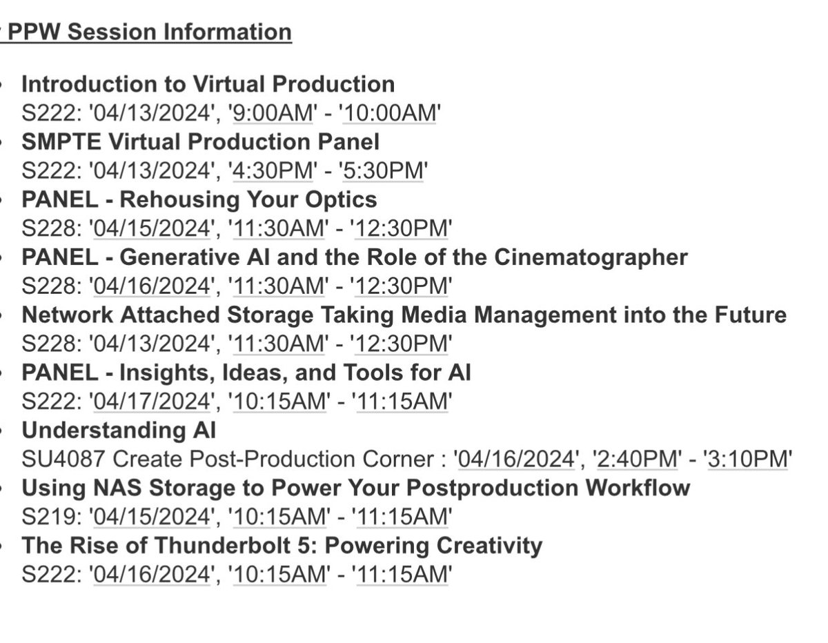 As I said I am covering a few differing topics at @NABShow #Postproductionworld  @FMC_Conferences @SMPTE  @intel #thunderbolt5 @UgreenOfficial @SonnetTech @atto
#VirtualProduction