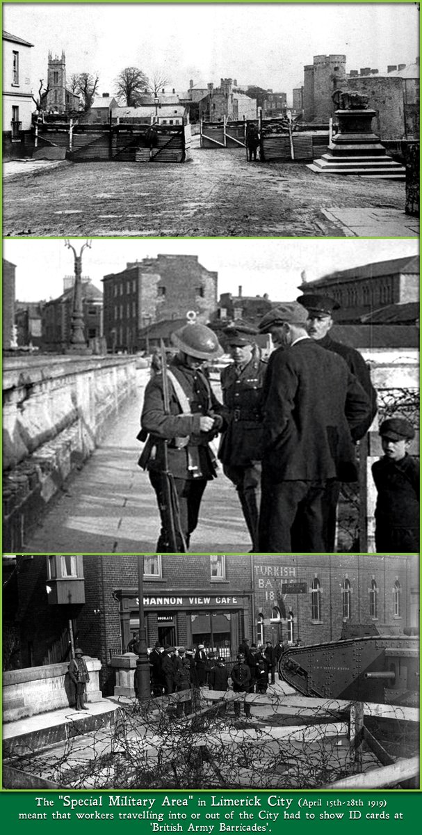 LimerickMuseum's tweet photo. Today in 1919..
The "Limerick Soviet".
A city-wide strike begins against the British Army in Limerick as a protest against the City being declared a "Special Military Area" (ID cards were needed to go in and out of the City).
#Limerick #LimerickSoviet #OTD https://t.co/S7wmxQqGTb