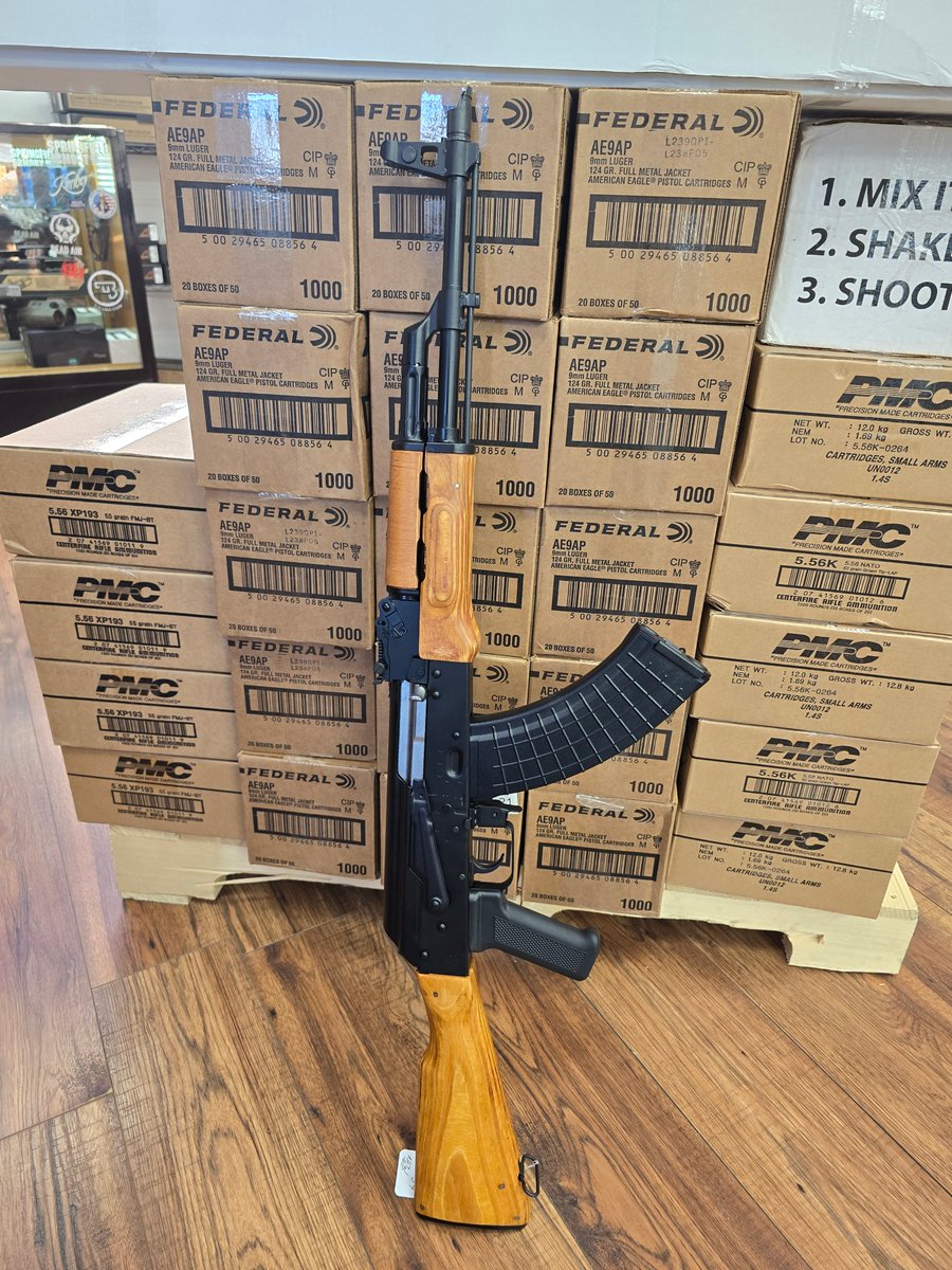 Plenty of bulk 5.56 and 9mm in stock....also, a cool firearm or two.