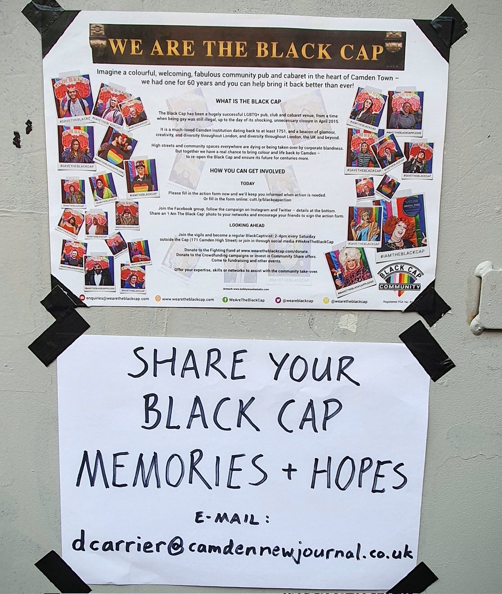 Nine years closed feels like a long time but it's nothing compared to the Black Cap's 270+ year history and its long future! We and the Camden New Journal are recording as many memories and hopes of the Black Cap as we can. E-mail dcarrier@camdennewjournal.co.uk with yours!