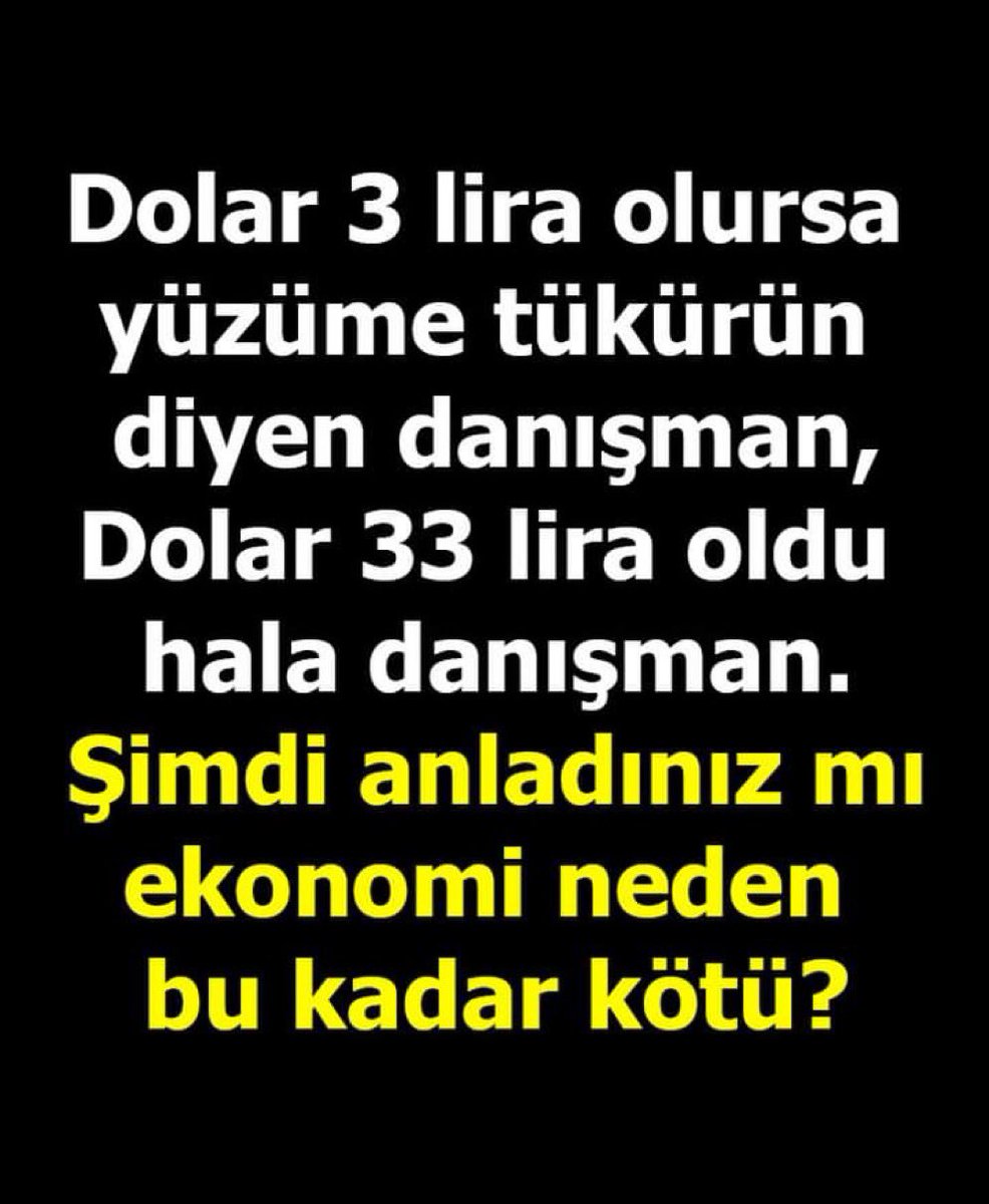 Dolar 3 liradan 33 liraya gelmiş. Yıllardır tek parti ülkeyi yönetti dolar 1 lira bile olabilirdi! Bugün ise dibin dibini görmeden ekonomide düzelme olmayacağı bir gerçek. İlk etapta dolar 45 lira üzerini görmezse gelecek olan iktidara altından kalkılamaz enkaz bırakacaklar!